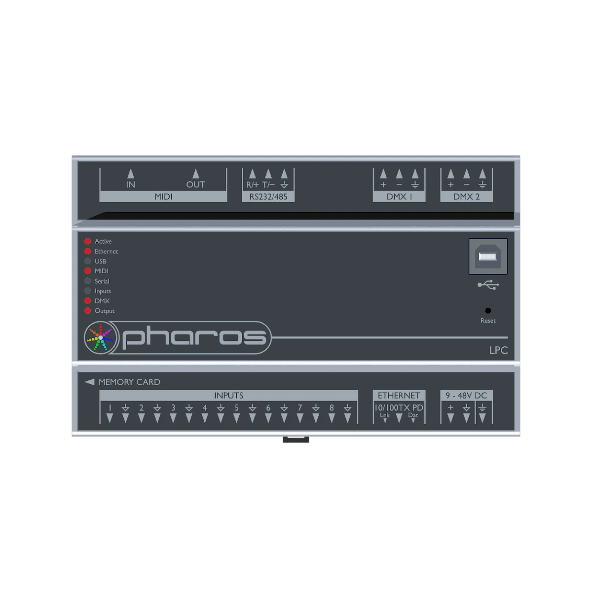 Proluxe PLX-DMX-P-LPC4 SO: PHAROS LIGHTING PLAYBACK CONTROLLER 4 (2048 CHANNELS DMX/EDMX)