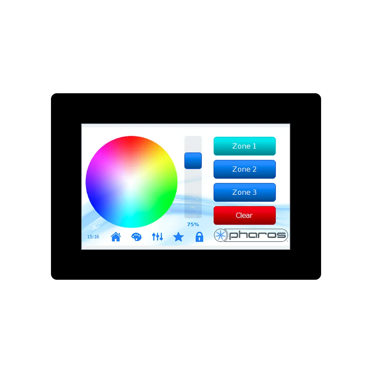 Proluxe PLX-DMX-P-TPS5B SO: PHAROS DESIGNER TOUCH PANEL STATION 5” BLACK (WALL MOUNT TOUCH INTERFACE)