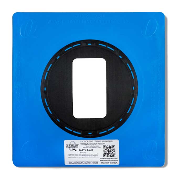 QuickFlash E-AIB Electrical Single Gang Flashing Panel For Arlington In Box™