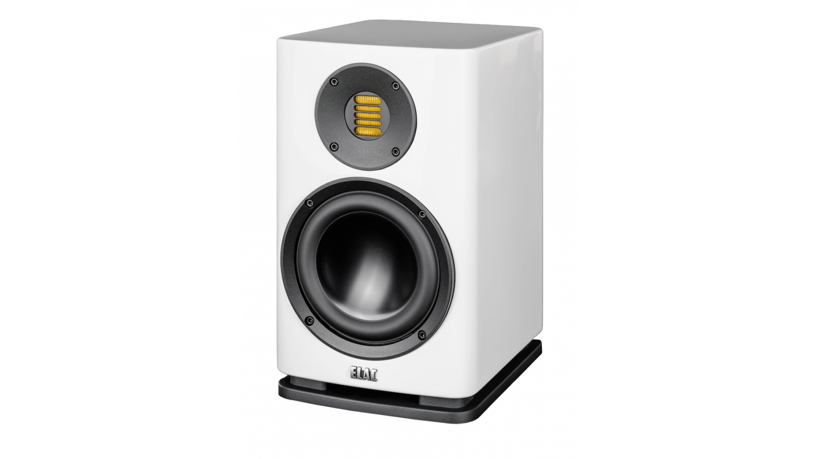 Elac 6" Solano 2.0, 2-Way Bookshelf Speakers with Jet 6 Tweeter - Gloss White, Pair