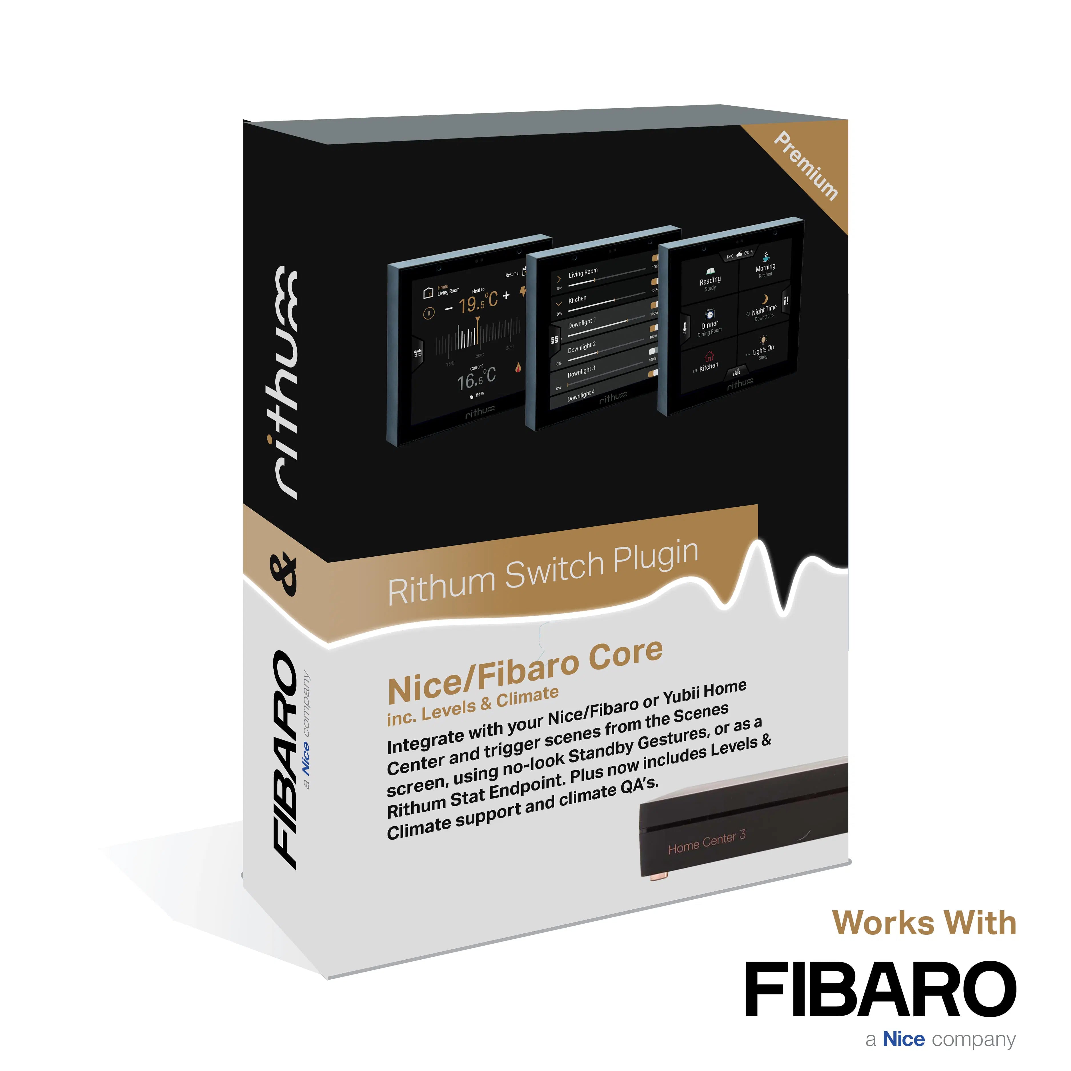 Rithum PLU-FBRO-COR Fibaro / Nice Yubii Plugins for Rithum Switch