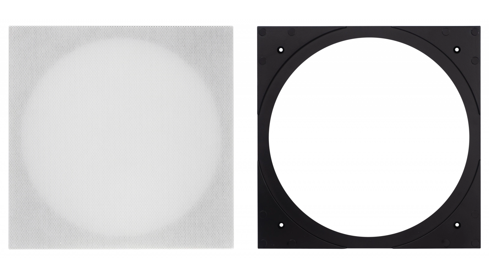 Elac IC-SQ81-W Square Adapter & Grill Vertex 8" - White, Each