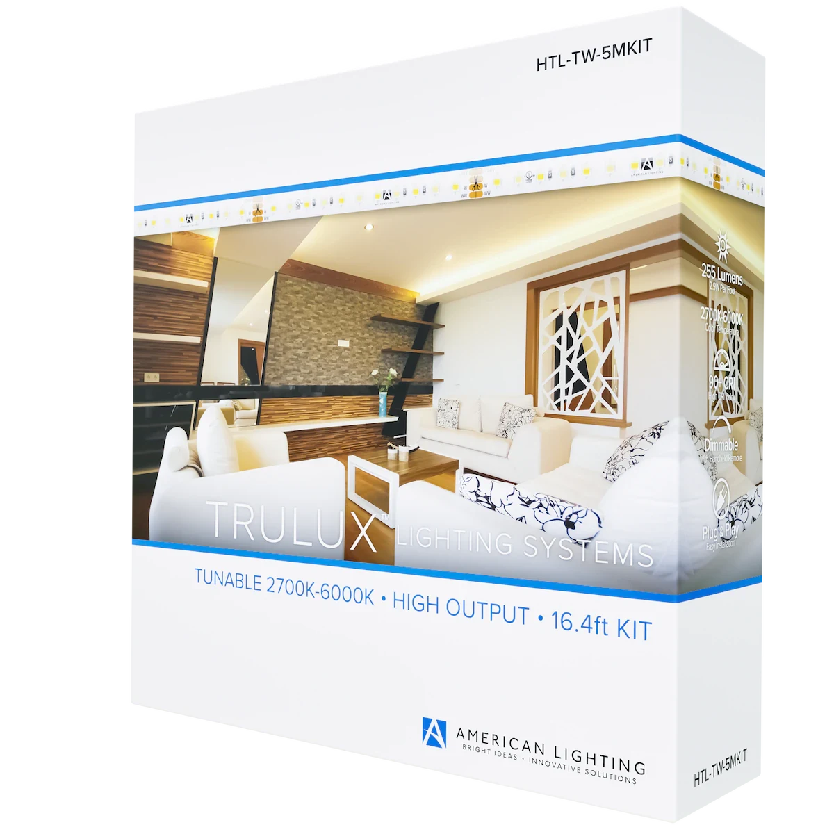 Proluxe PLX-HTL54-TW-24V-5MKIT 16.4FT TRULUX KIT HIGH OUTPUT 2700-6000K, 2.9W PER FT, 24V,INCL: WIRE, CONNECTIONS, DRIVE