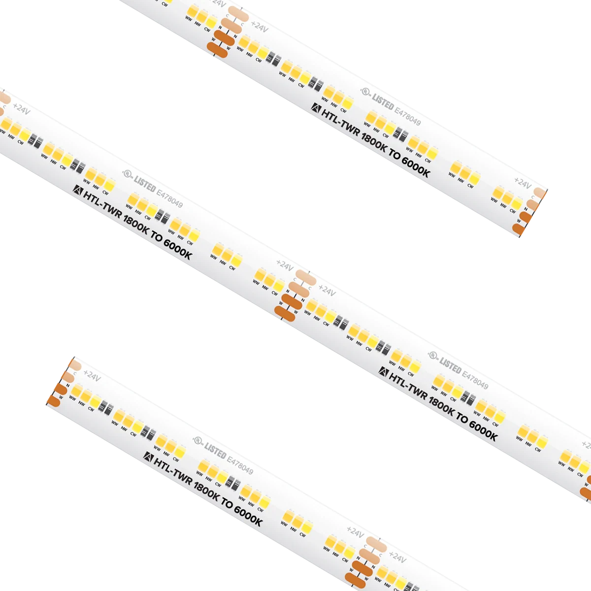 Proluxe PLX-HTL54-TWR-24V-CC CUSTOM CUT HIGH OUTPUT HIGH DENSITY WIDE RANGE TUNABLE TAPE LIGHT VIA TUNABLE CONTROL (DMX ) 1800K - 6000K RANGE (3 DIODES) 5.9W/FT, 411LM/FT