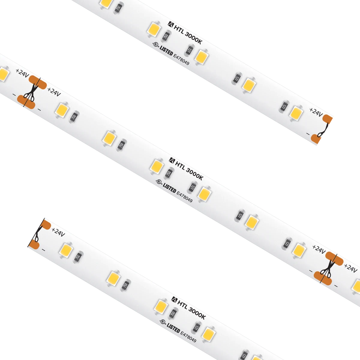 Proluxe PLX-HTL54-30K-24V-16 HIGH GRADE TRULUX , 24V, 3000K,16.4FT RL W/3 TL CONKITS: Y0409676/TL-2PWR-HD 10MM 2PIN CONNECTOR W/6' CABLE, 4.6W/FT, 94+CRI, IP54, 3.94" CUT