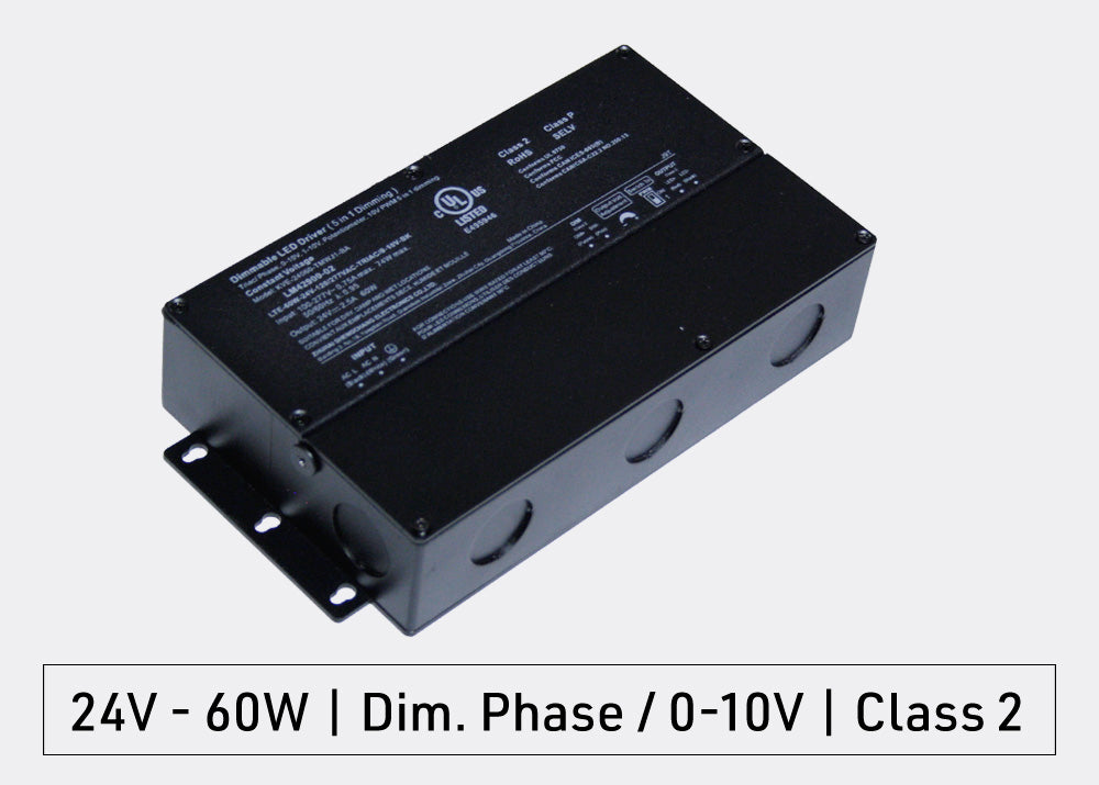 Lumentruss 60W Universal 24V LED Driver, 120/277V