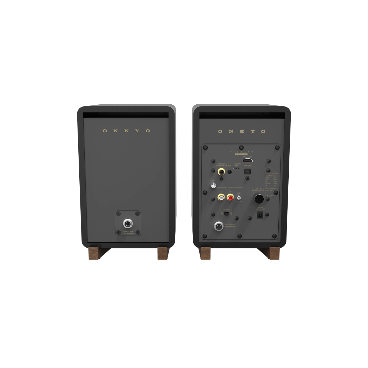 Onkyo GX-30ARC Powered Bookshelf Speakers, Pair