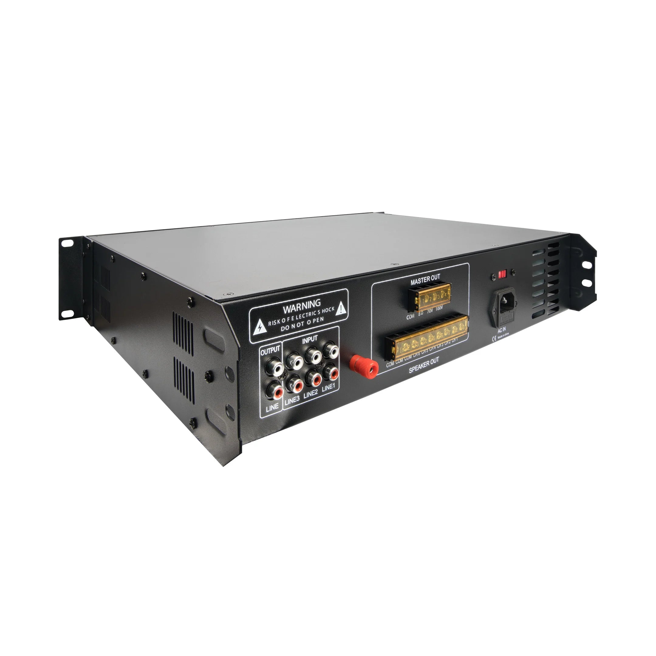 Pulse Audio PA6X 120/240W, 6-Channel Commercial Amplifier