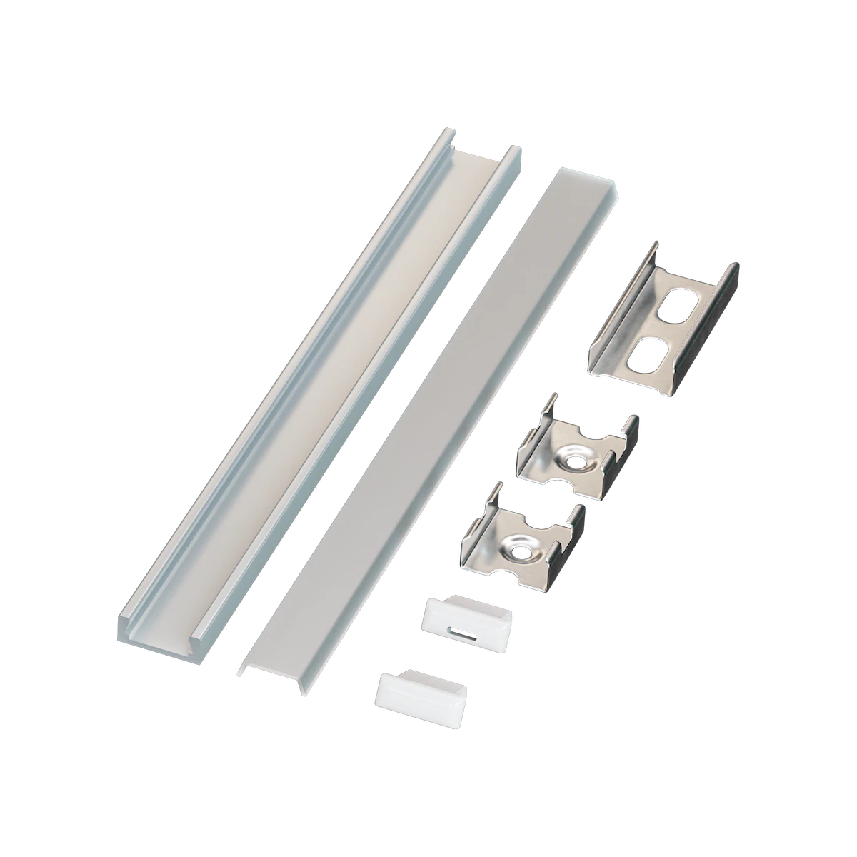 Proluxe PLX-EXTUNVMINI-2M-BNDL1 UNIVERSAL MINI BUNDLE OF (1) WILL INCLUDE: 78.74" (2M) ALUM,.COVER,.FEED, END, CLIP, PRE-DRILLED WITH COUNTERSUNK HOLES,HIGHER GRADE LENS WITH UV INHIBITOR