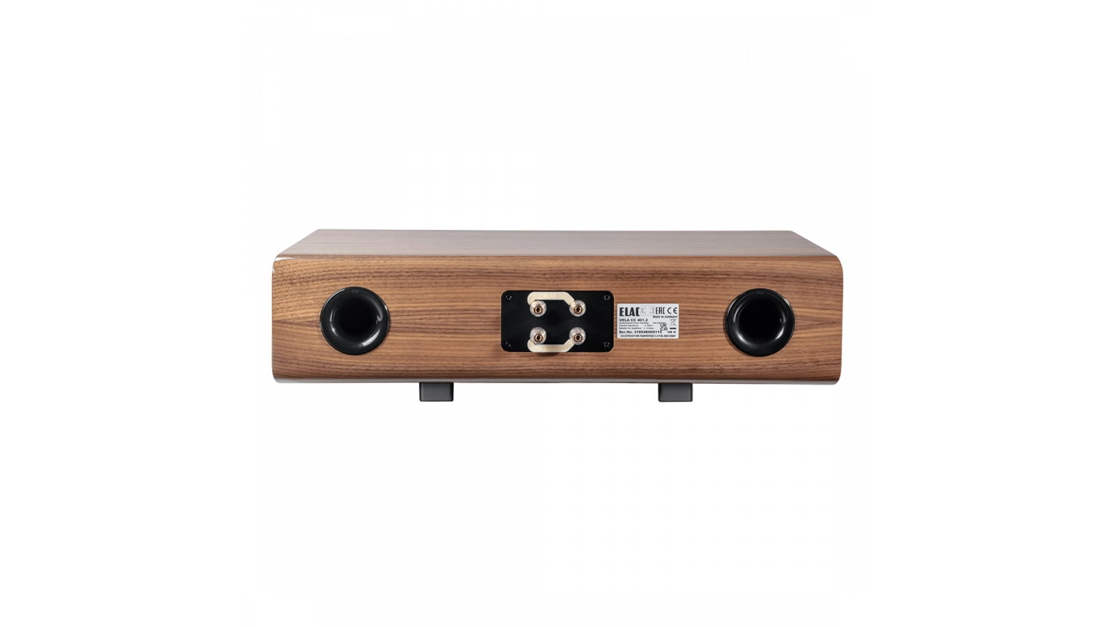 Elac Vela 2.0 6" 2.5 Way Center Speaker - Gloss Walnut, Each