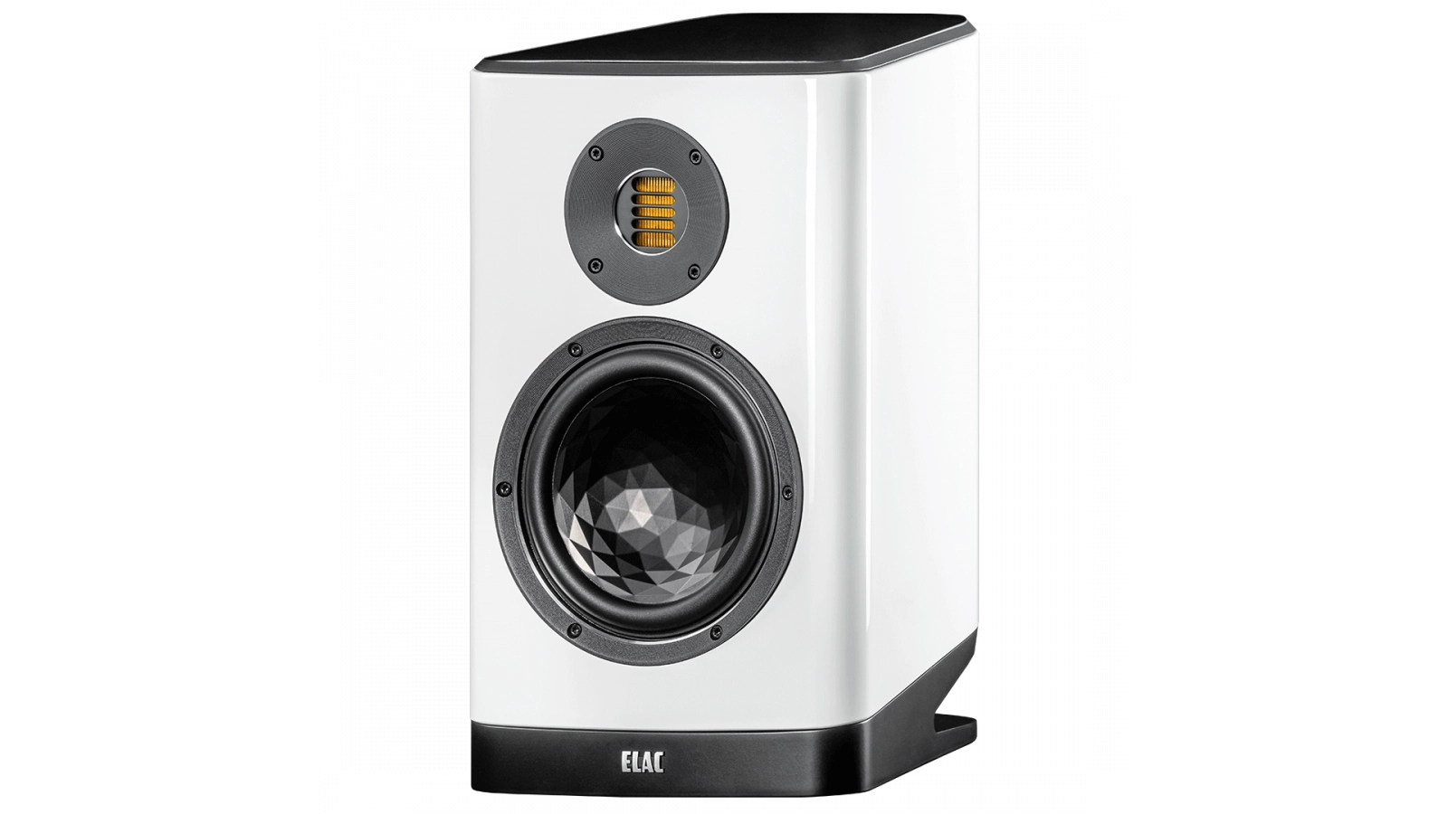 Elac Vela 7" 2-Way Bookshelf Speakers with JET 6 Tweeter - Gloss White, Pair