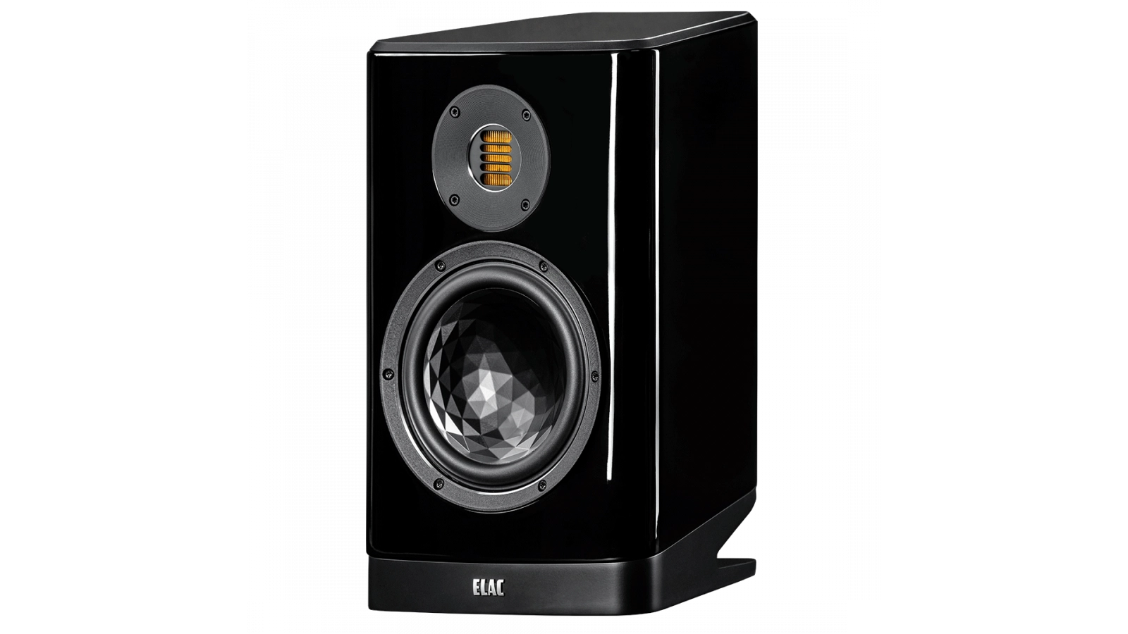 Elac Vela 7" 2-Way Bookshelf Speakers with JET 6 Tweeter - Gloss Black, Pair