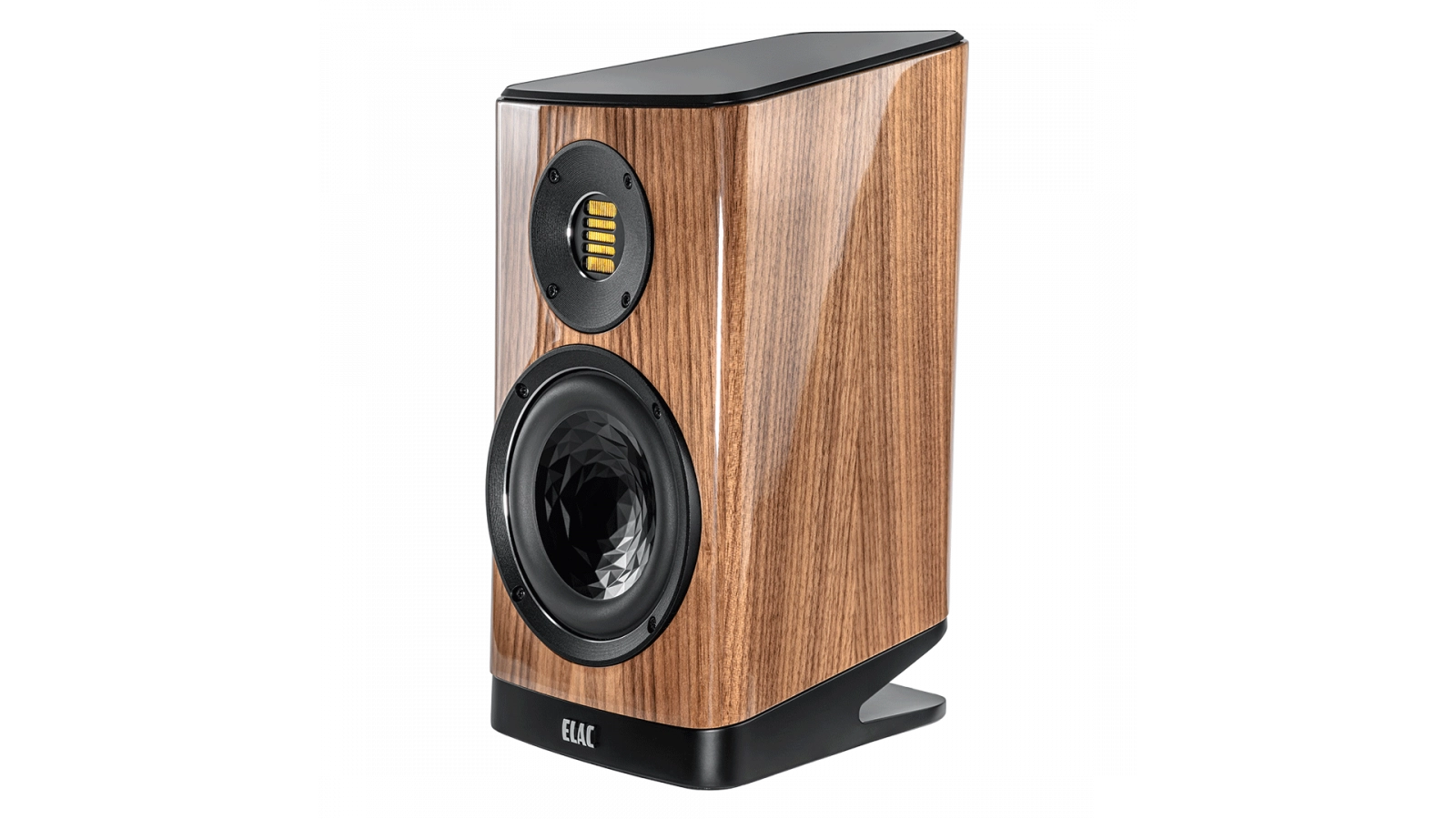 Elac Vela 6" 2-Way Bookshelf Speakers with JET 6 Tweeter - Gloss Walnut, Pair