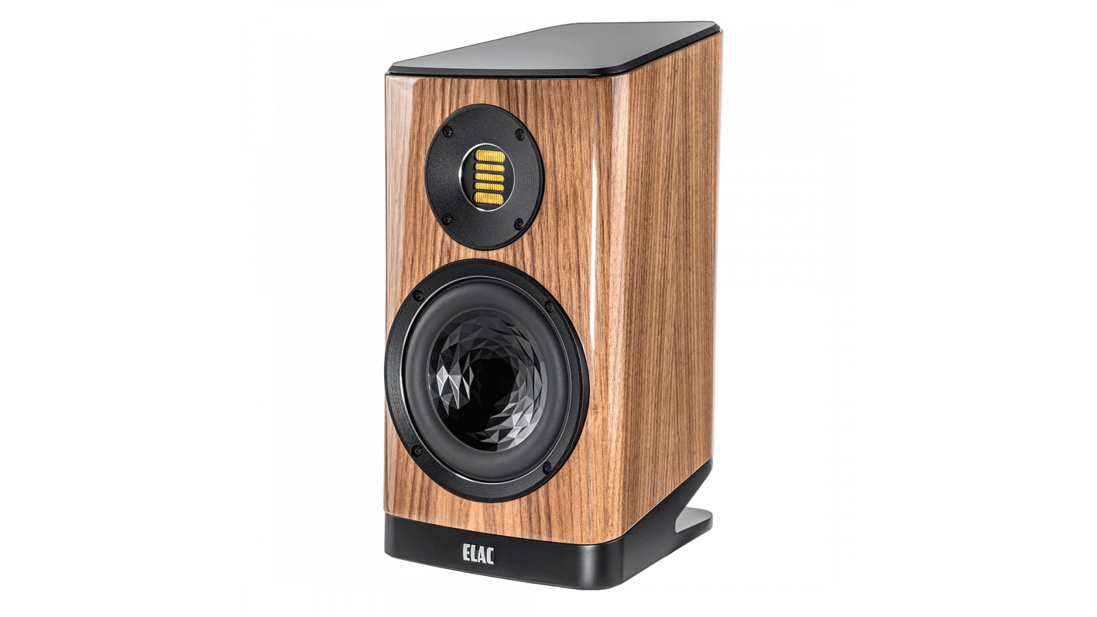 Elac Vela 6" 2-Way Bookshelf Speakers with JET 6 Tweeter - Gloss Walnut, Pair