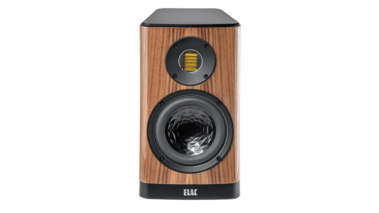 Elac Vela 6" 2-Way Bookshelf Speakers with JET 6 Tweeter - Gloss Walnut, Pair