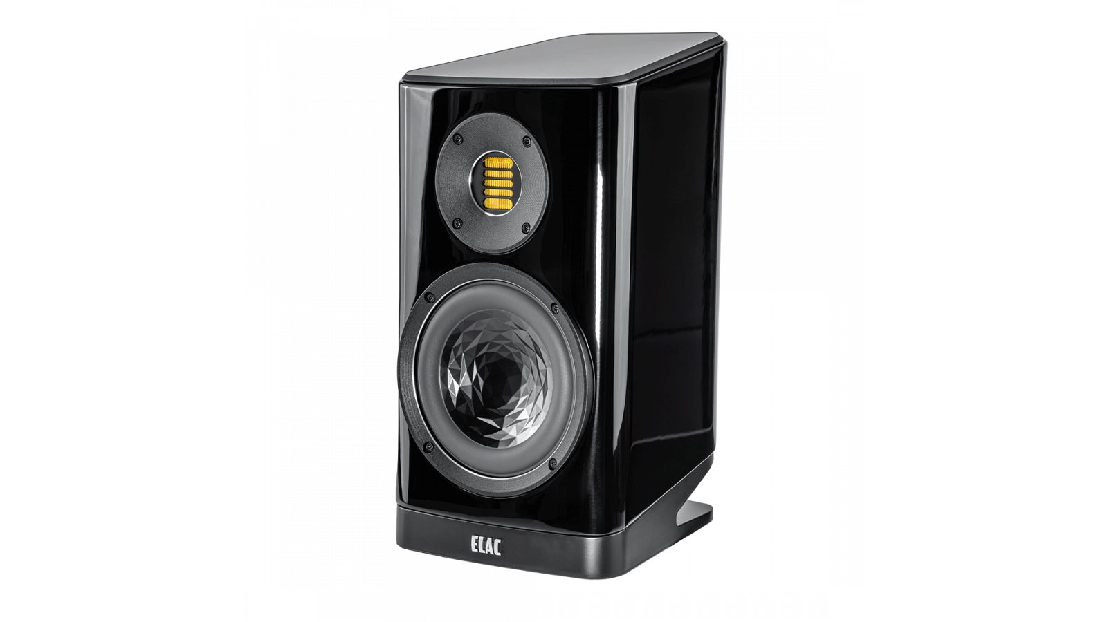 Elac Vela 6" 2-Way Bookshelf Speakers with JET 6 Tweeter - Gloss Black, Pair