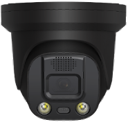 ProView AI 8mp Active Deterrent Two-Way Audio Turret Camera Sony Sensor Black PROD-8LCKL28AD-SB