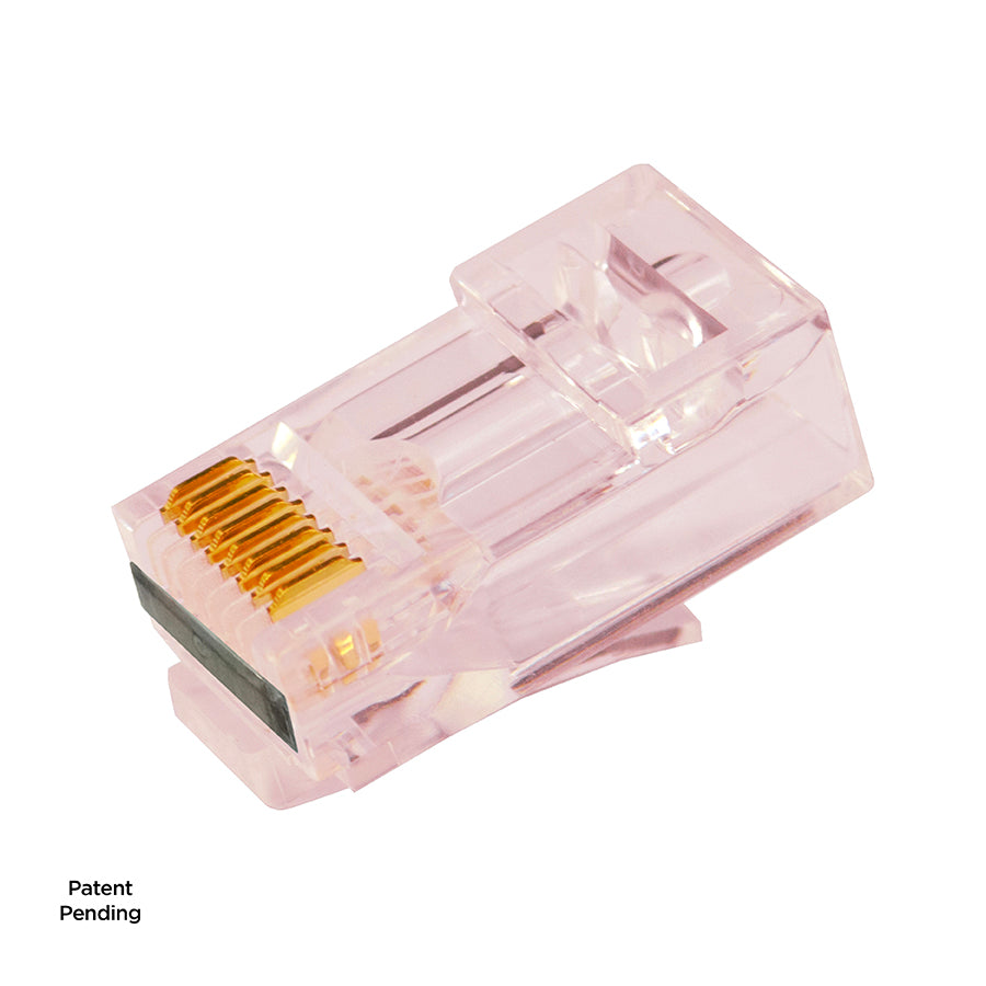 Simply45 S45-1705P ProSeries Cat6/6a Unshielded Pass-Through RJ45 Modular Plugs with Cap45® 500 pc/Jar