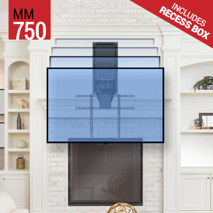 MantleMount MM750 Pro Series Premium Pull Down & Swivel TV Mount