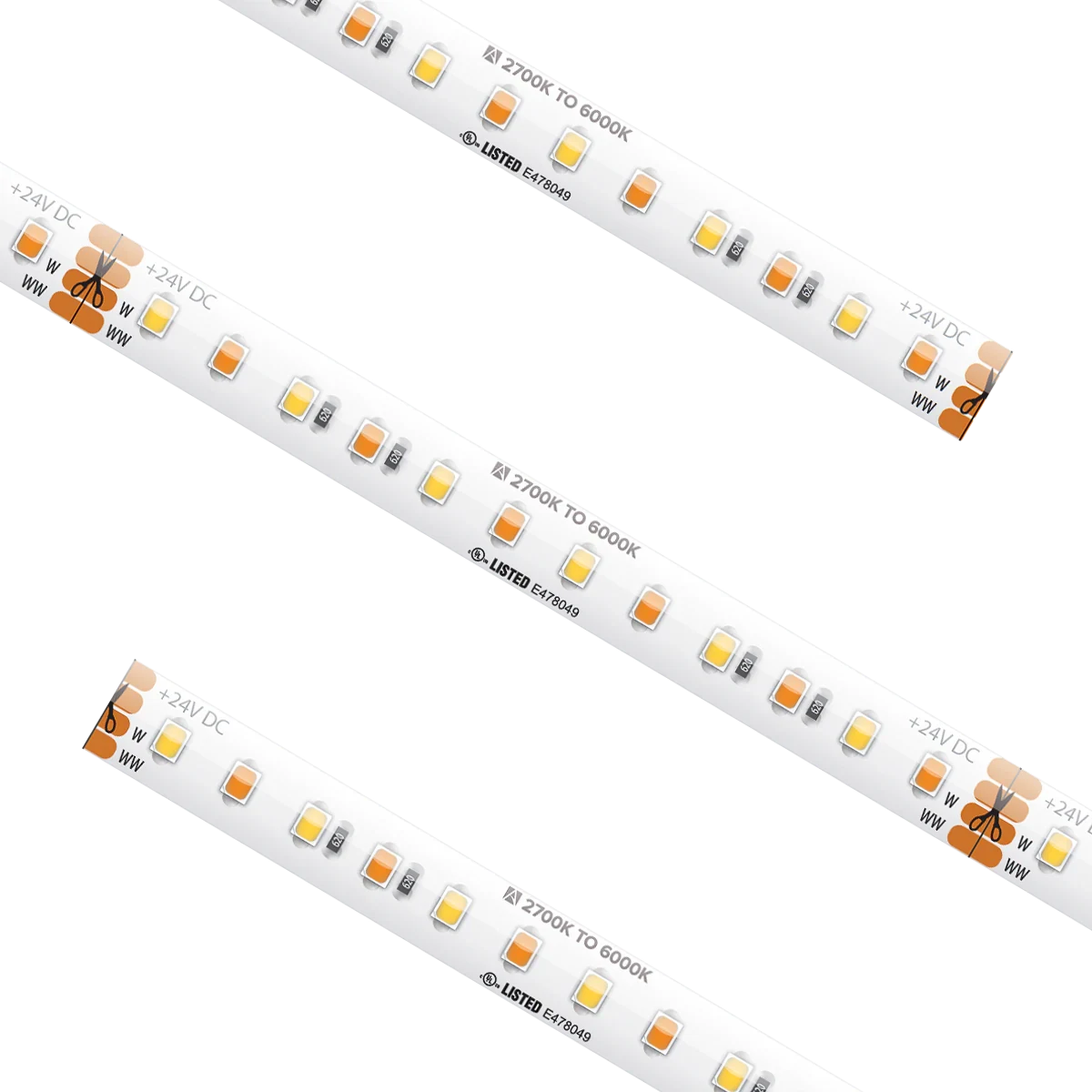 Proluxe PLX-SPTL54-TW-24V-CC CC SPEC TUN WH TAPE IP54,24V,7.0W/FT,2700-6000K, 98.4' REEL,20-22