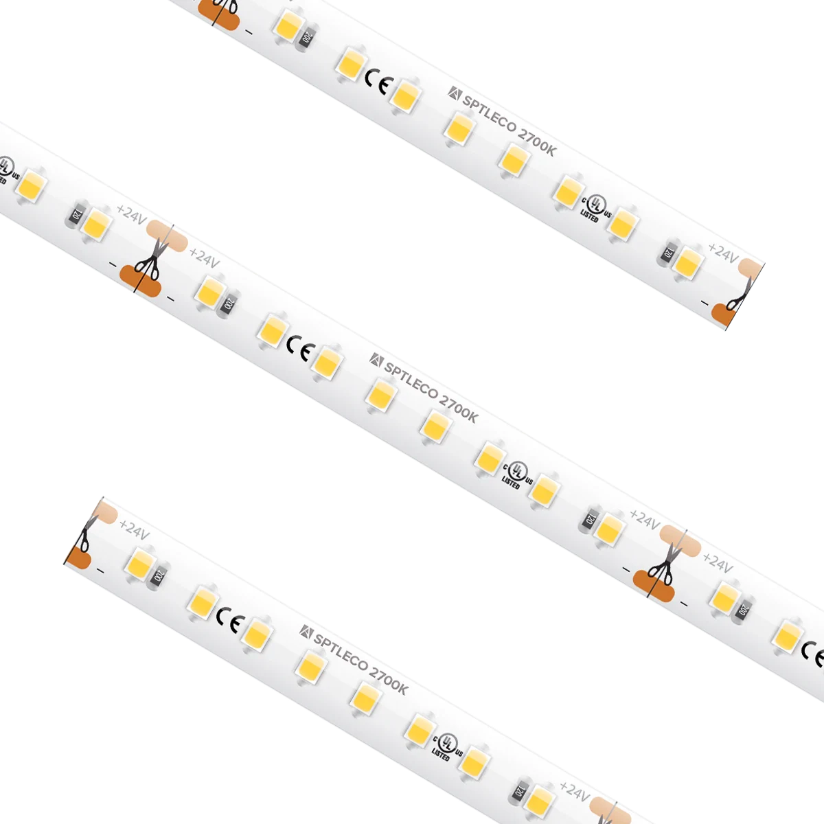 Proluxe PLX-SPTLECO54-27K-24V-16 16.4FT REEL SPEC ECO TAPE LIGHT, 2700K, IP54, ATTACHED 3FT LEAD WIRES, (3) TL-CONKIT, (3) TL-BLKS, (3) TL-2PWR-HD