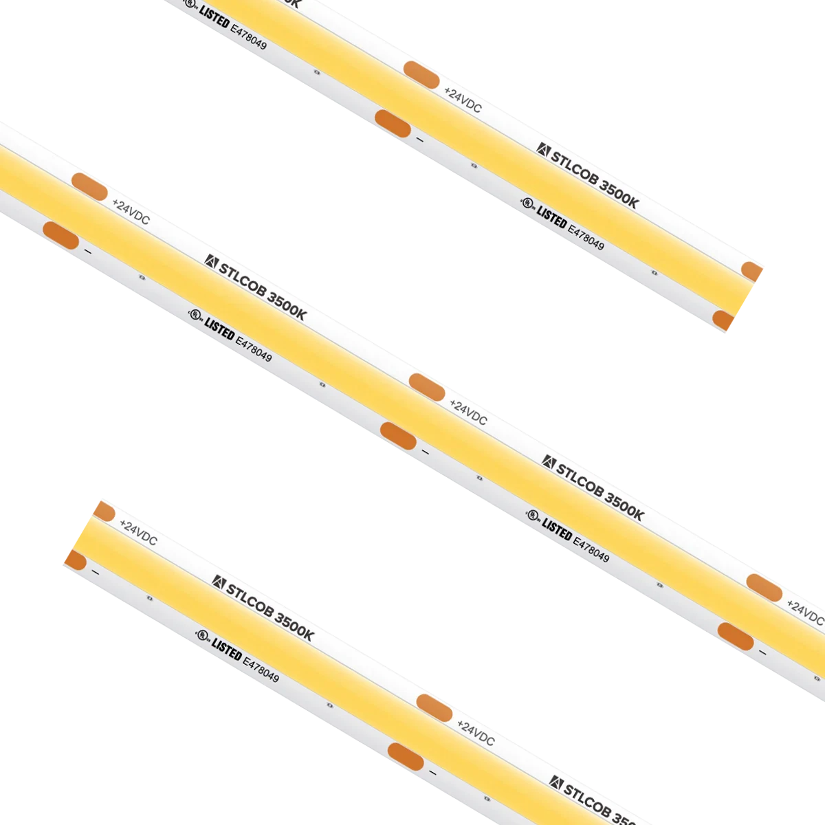 Proluxe PLX-STL54-COB-35K-24V-CC CUSTOM CUT STL COB TAPE LIGHT, IP54, 1.96" CUT INCREMENT, 3500K, 2.19W/FT