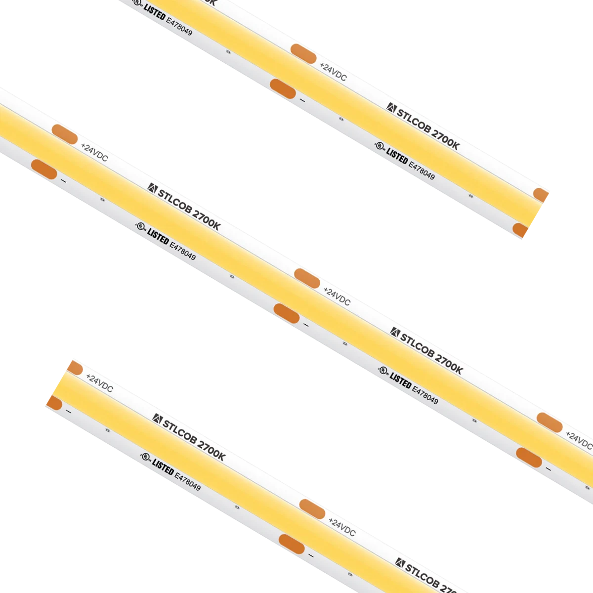 Proluxe PLX-STL54-COB-27K-24V-CC CUSTOM CUT STL COB TAPE LIGHT, IP54, 1.96" CUT INCREMENT, 2700K, 2.19W/FT
