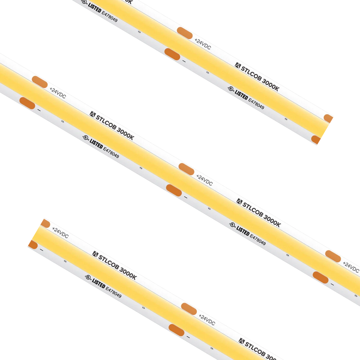 Proluxe PLX-STL54-COB-30K-24V-CC CUSTOM CUT STL COB TAPE LIGHT, IP54, 1.96" CUT INCREMENT, 3000K, 2.19W/FT