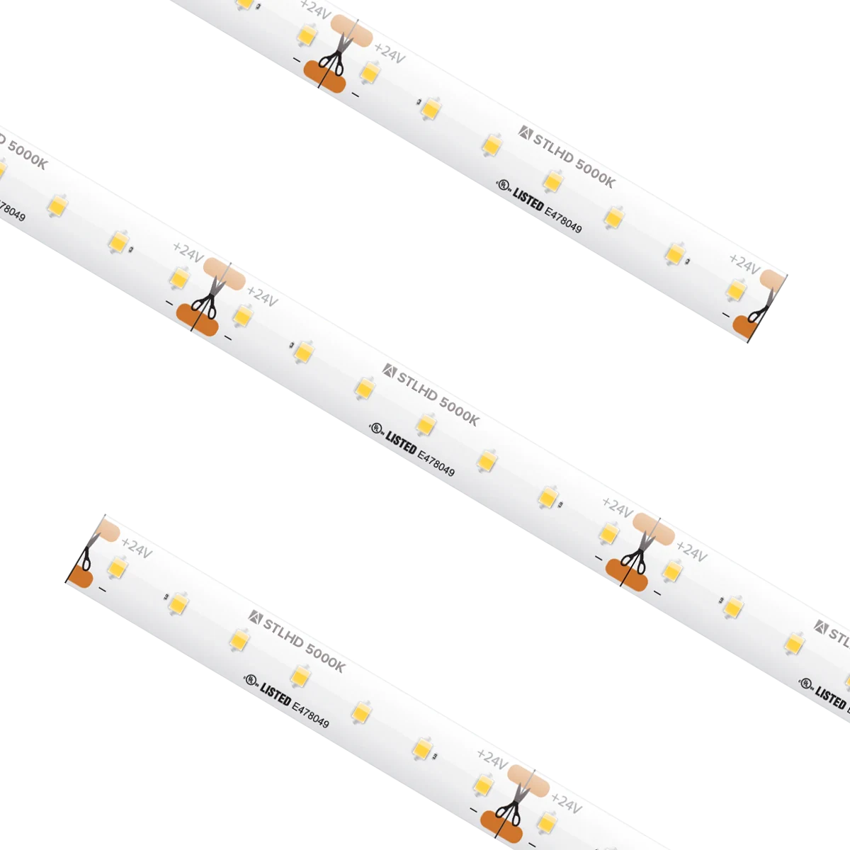 Proluxe PLX-STLHD54-50K-24V-100 STL HD GRD TRULUX, 24V, 5000K, 100FT RL W/5 TL-CONKITS: Y0409676/TL-2PWR-HD 10MM 2PIN CONNECTOR W/6' CABLE, 2.19W/FT.IP54, 94+CRI, 2.46"CUT, 16.4' MAX