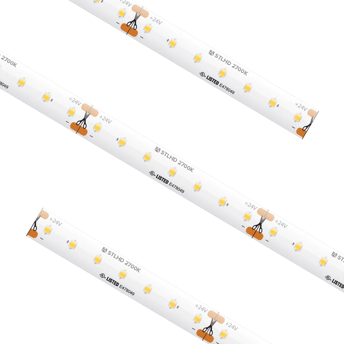 Proluxe PLX-STLHD54-27K-24V-CC STL HD GRD TRULUX,24V,2700K, CUSTOM CUT, 2.19W/FT.IP54, 94+CRI, 2.46"CUT, 16.4' MAX