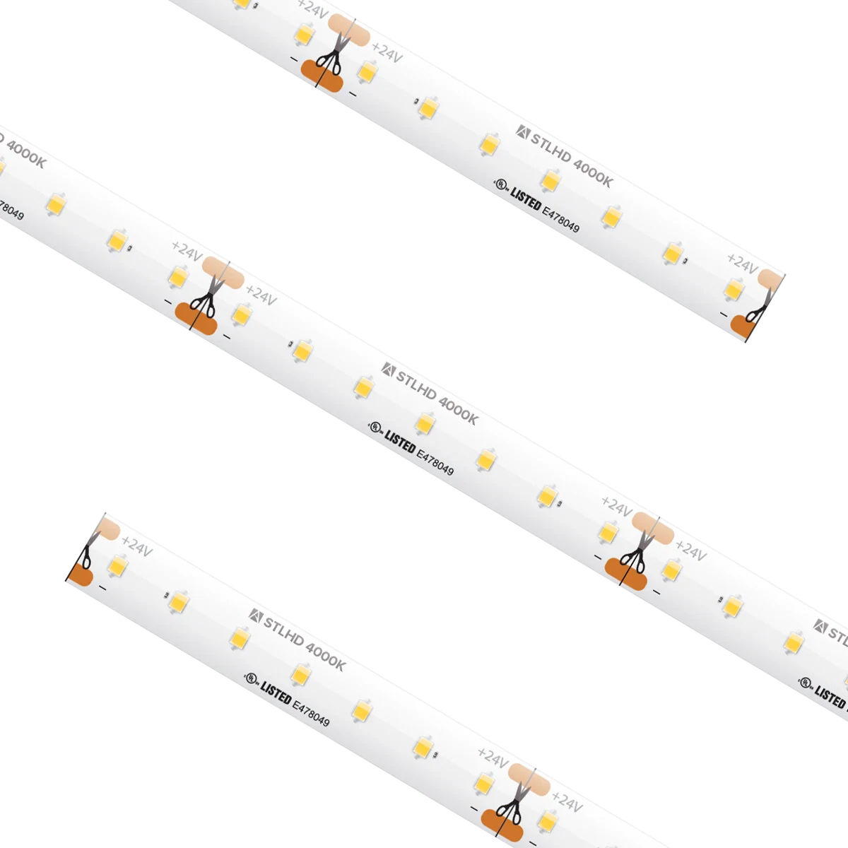 Proluxe PLX-STLHD54-40K-24V-16 STL HD GRD TRULUX, 24V, 4000K, 16.4FT RL W/3 TL-CONKITS: Y0409676/TL-2PWR-HD 10MM 2PIN CONNECTOR W/6' CABLE, 2.19W/FT.IP54, 94+CRI, 2.46"CUT, 16.4' MAX