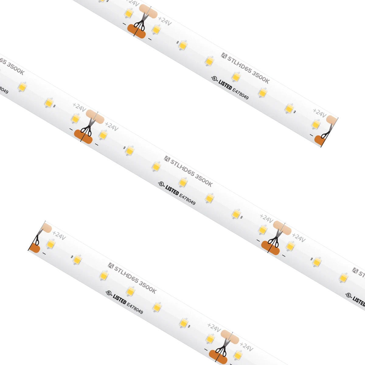 Proluxe PLX-STLHD65-35K-24V-16 16.4FT REEL STLHD TAPE LIGHT, IP65, 1.46" CUT INCREMENT, 3500K, 2.19W/FT