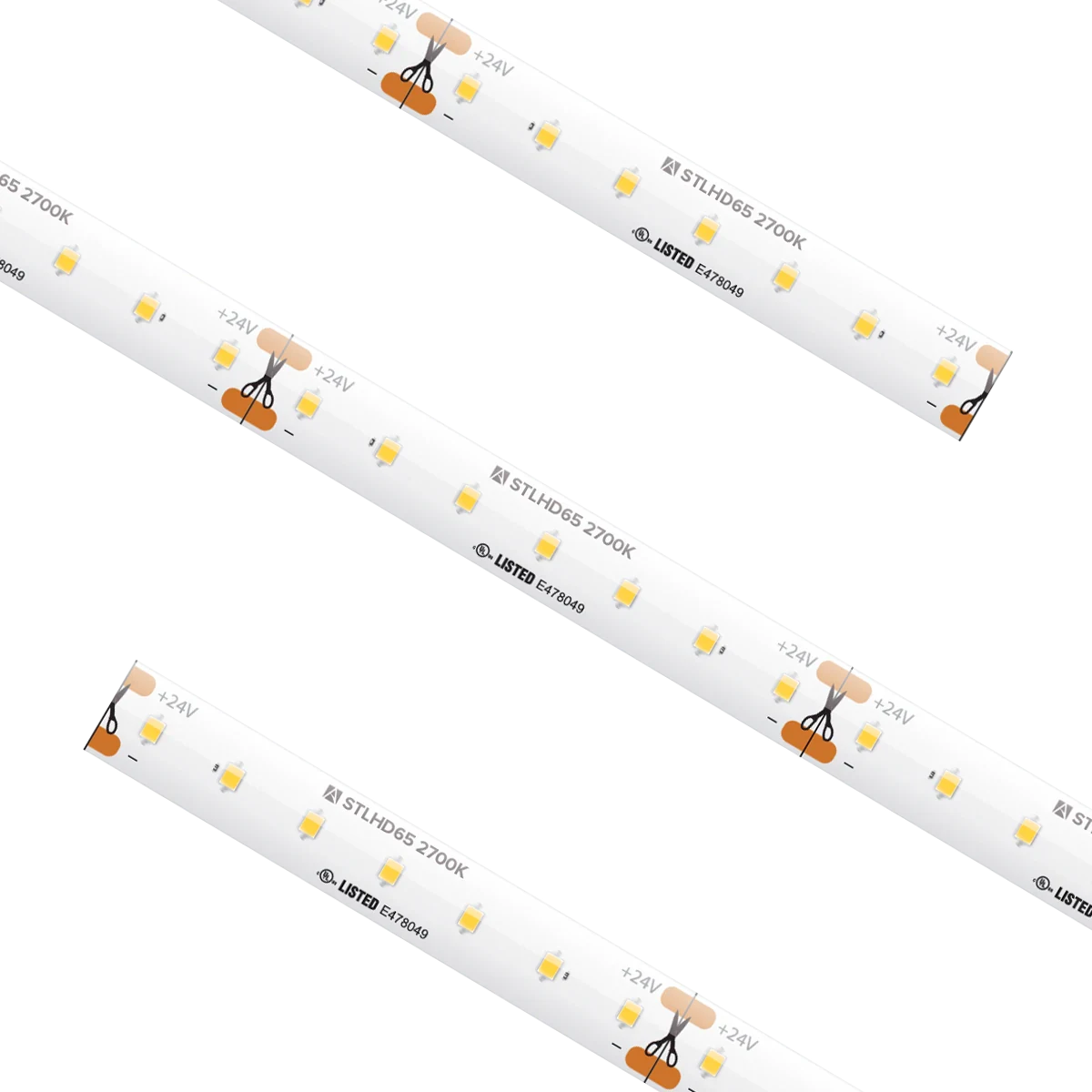 Proluxe PLX-STLHD65-27K-24V-16 16.4FT REEL STLHD TAPE LIGHT, IP65, 1.46" CUT INCREMENT, 2700K, 2.19W/FT