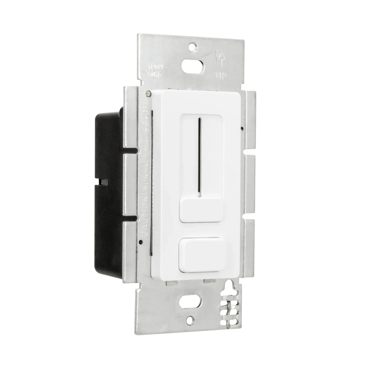 Proluxe PLX-SWX24V-60 124V ~ 60 WATT LED DIMMER SWITCH + LED POWER SUPPLY IN ONE; 120V AC INPUT, DC OUTPUT, FITS IN STANDARD SINGLE GANG BOX; INCLUDES 3 FACEPLATES IN GLOSS WHITE, GLOSS ALMOND, GLOSS BROWN (TRIM PLATE NOT INCLUDED)