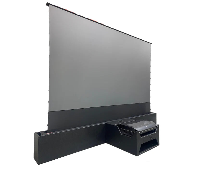 DD 100" 4K Ultra Short Throw Laser TV with Motorized ALR Screen & Furniture