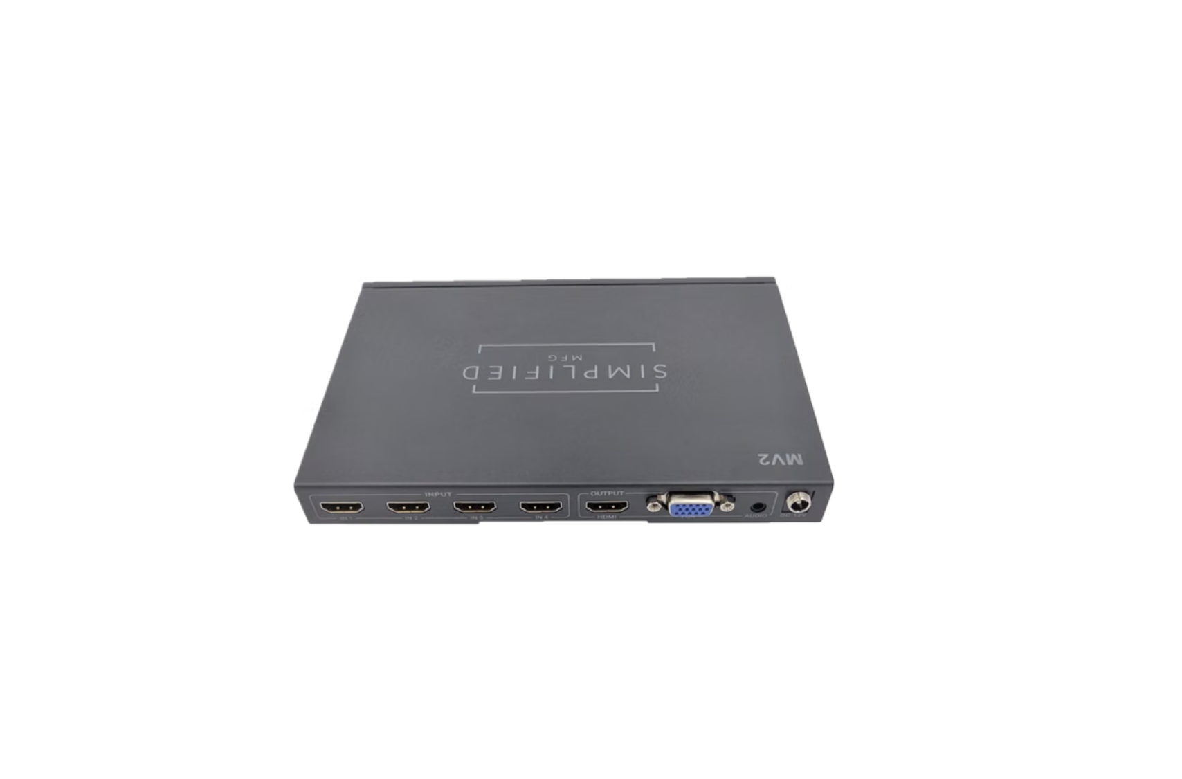 Simplified MV2 4x1 Instant-Switching HDMI switch with Multiview