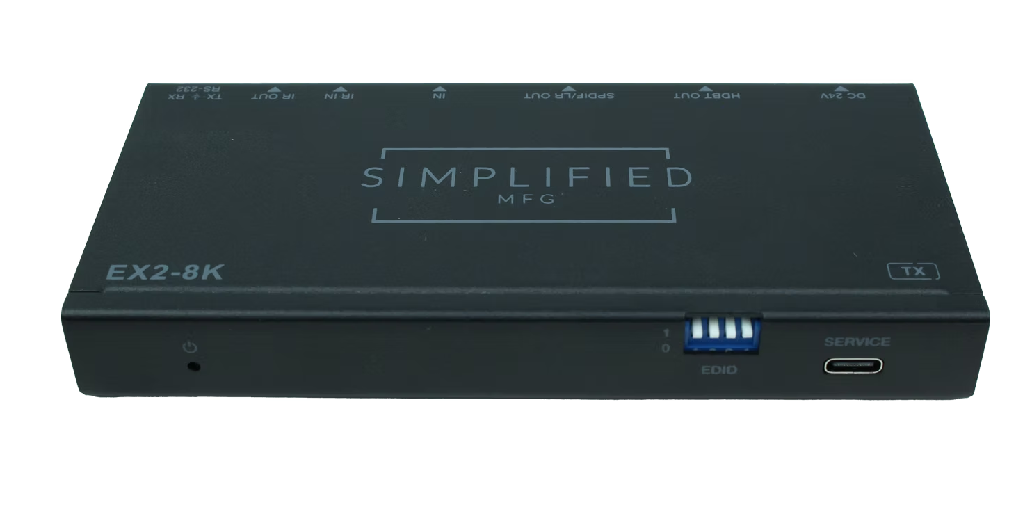 Simplified EX2-8K 4K HDMI 2.1 (40Gbps) Long distance Category Cable HDMI Extender Kit