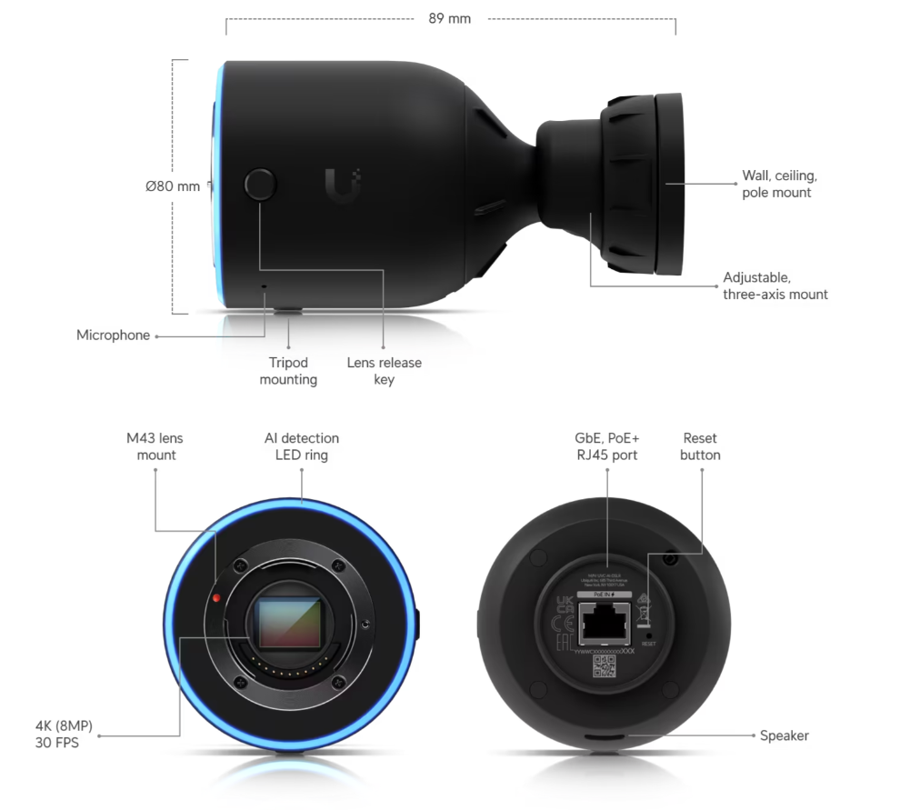 Ubiquiti UVC-AI-DSLR-LD Camera AI DSLR Long Distance