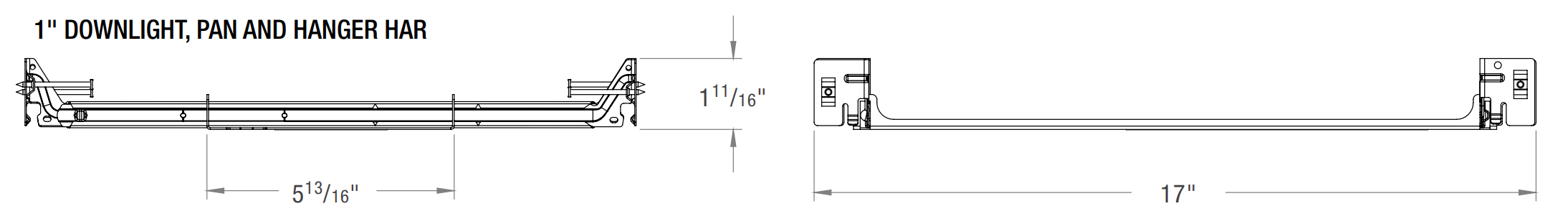 CSL GSD-1-PAN Pan and Hanger Bar For 1" Remodeler