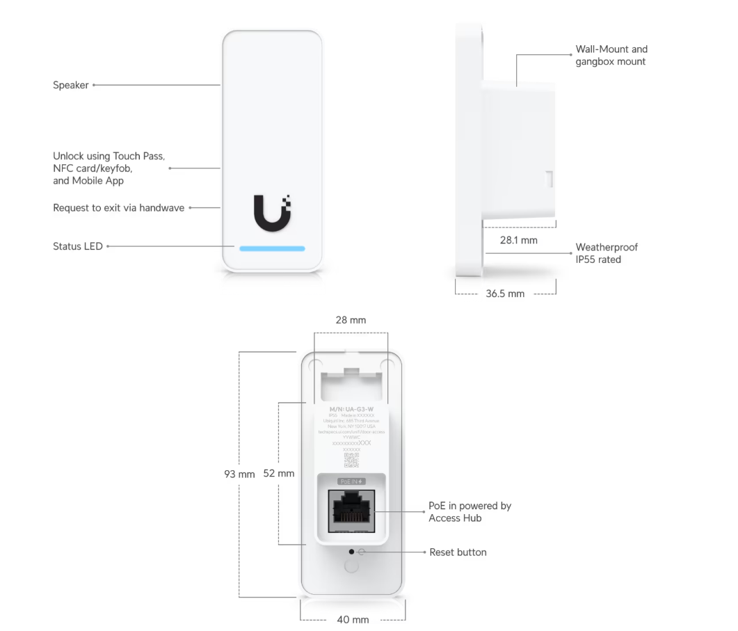 Ubiquiti UA-G3 Access G3 Reader