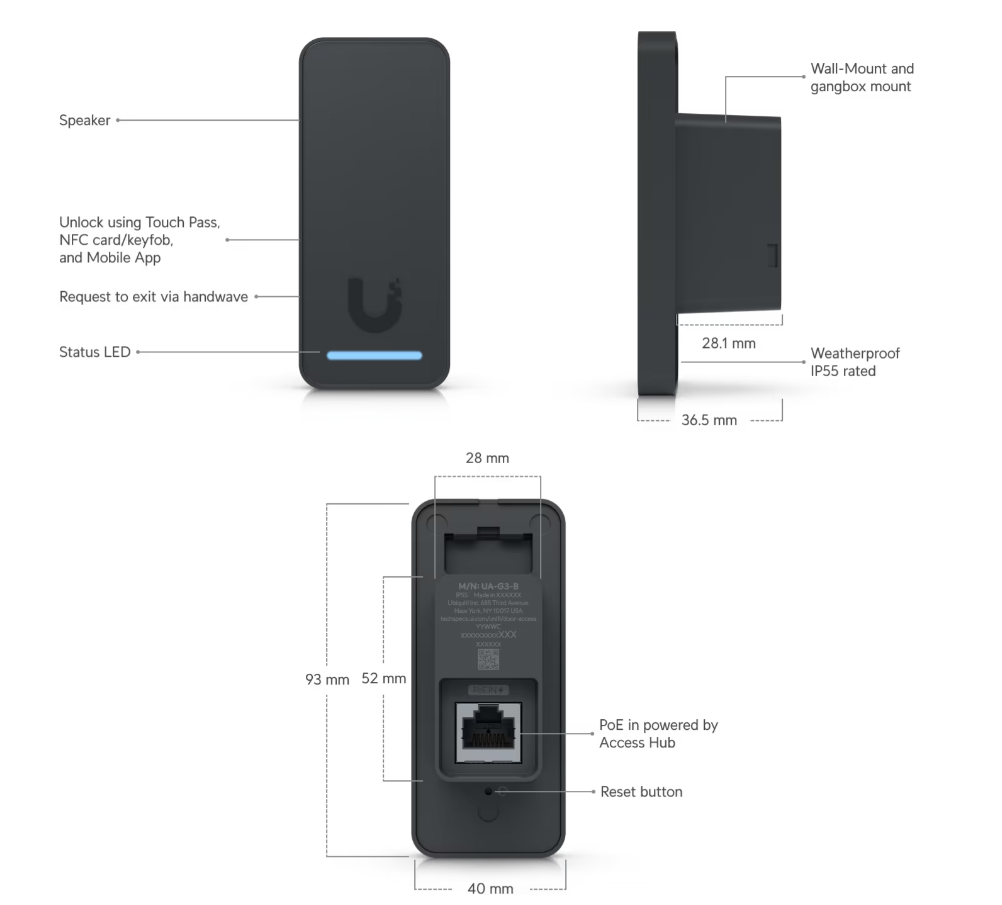 Ubiquiti UA-G3 Access G3 Reader