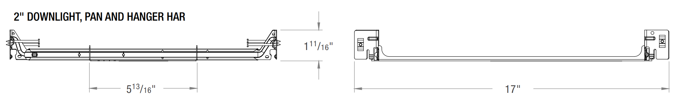 CSL GSD-3-PAN Pan and Hanger Bar for 3" Remodeler