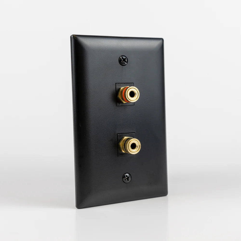Speaker Snap SSKPB2 Keystone Insert Binding Posts 1 Pairs / 2 Pieces (Black)