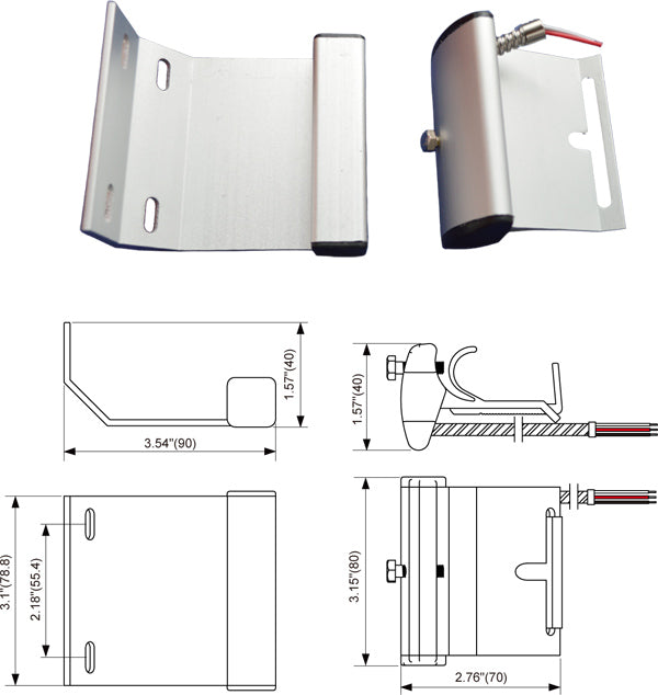 Tane 2FT, METAL TRACK CONTACT, SPDT, WATER RESISTANT TANE-68WG-WP18