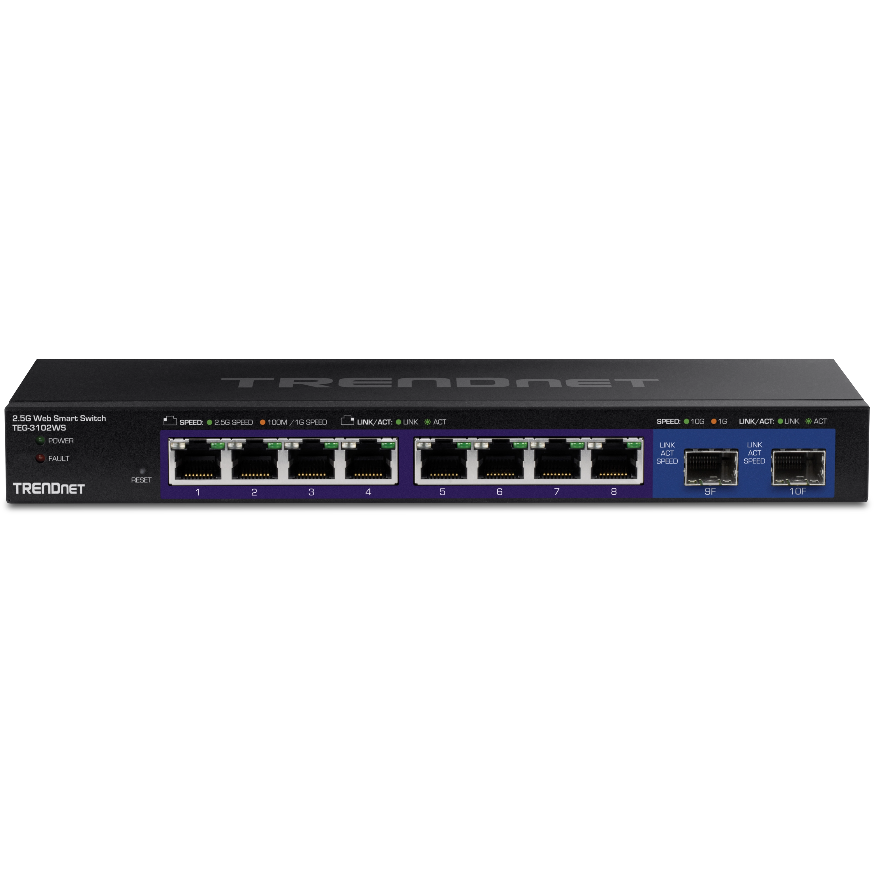 TRENDnet TEG-3102WS 10-Port 2.5G Web Smart Switch