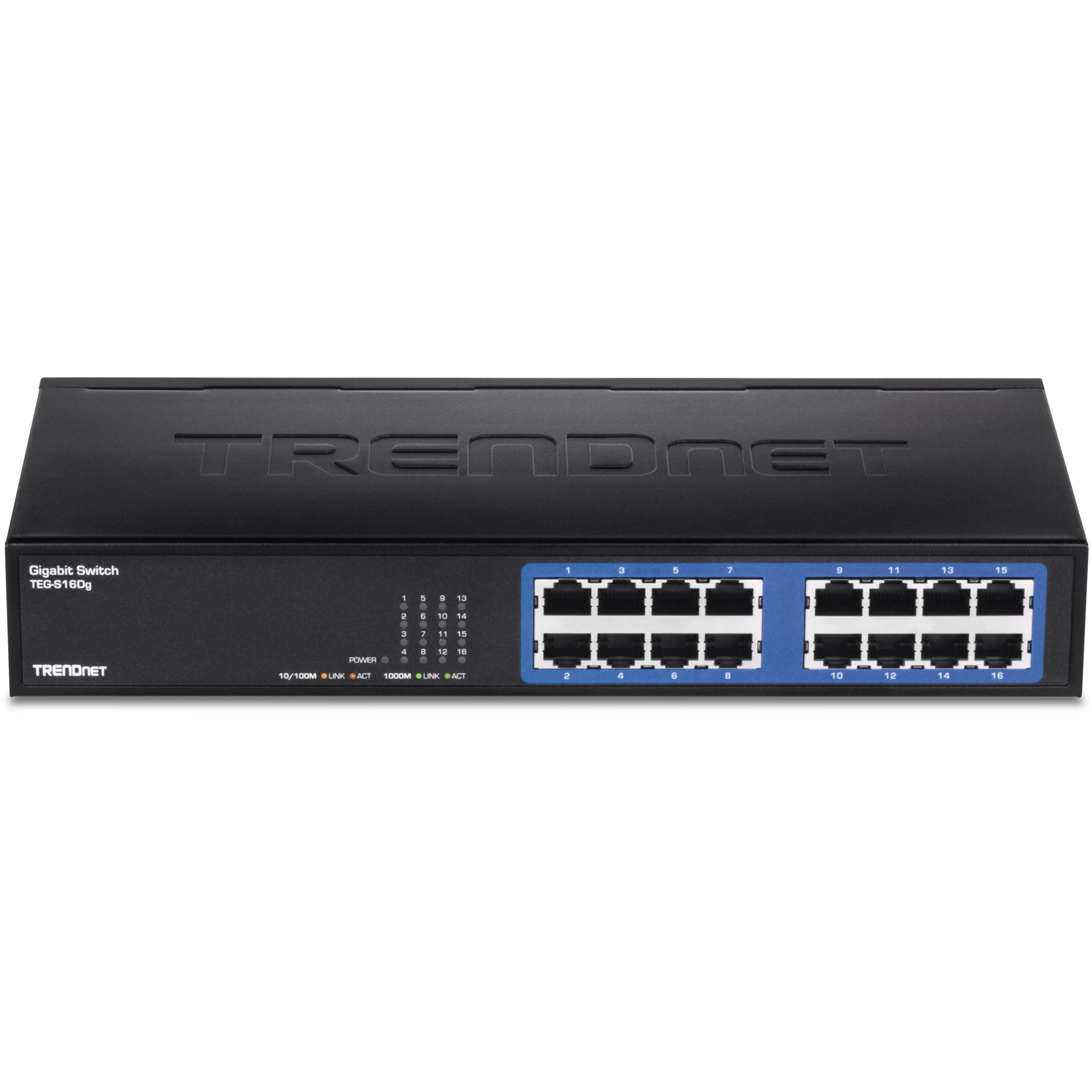 TRENDnet TEG-S16Dg 16-Port Gigabit GREENnet Desktop Switch