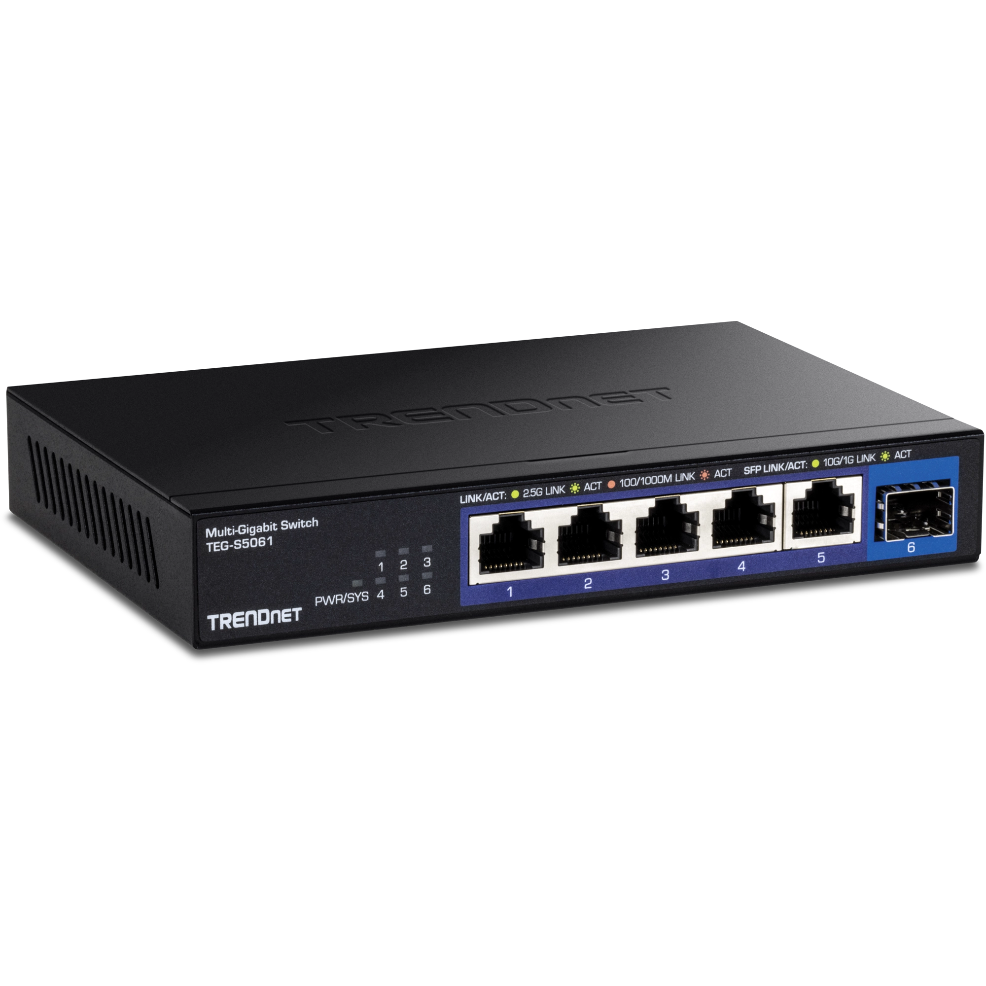 TRENDnet TEG-S5061 6-Port 2.5G Unmanaged Switch with 10G SFP+ Port