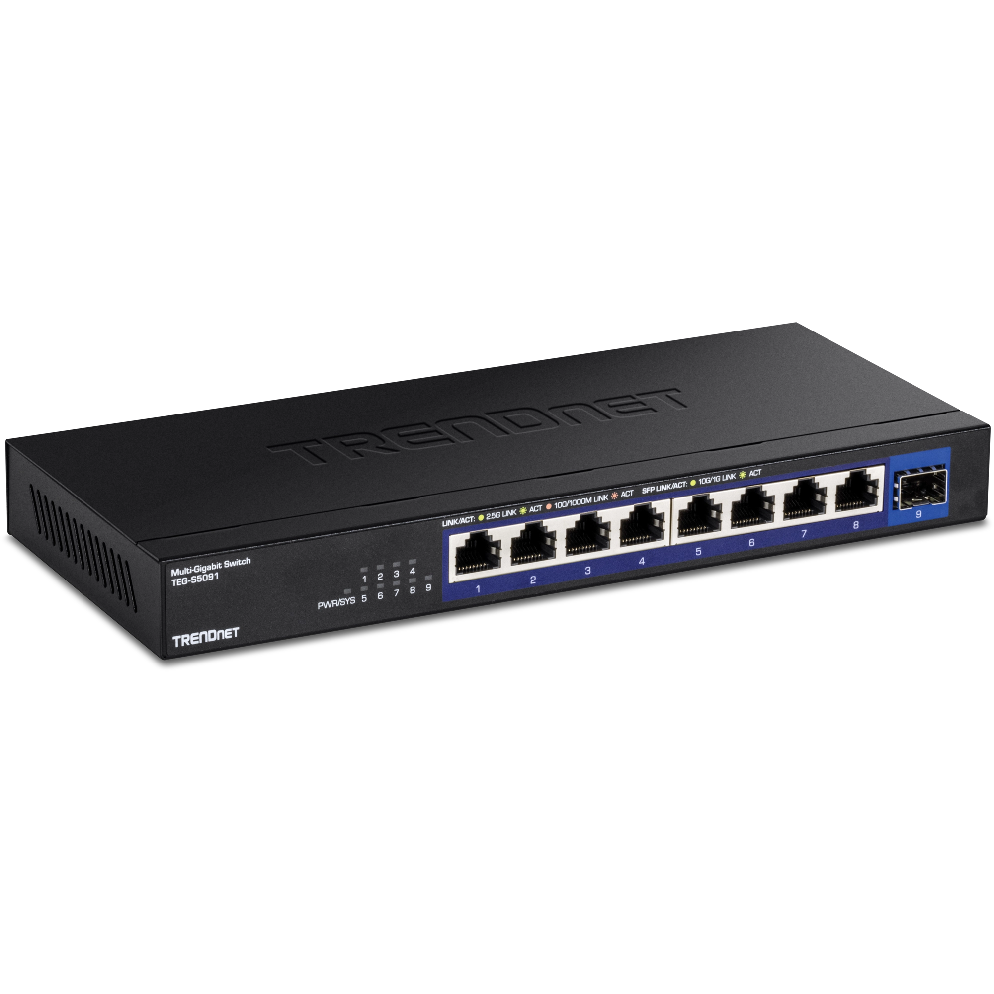 TRENDnet TEG-S5091 9-Port 2.5G Unmanaged Switch with 10G SFP+ Port