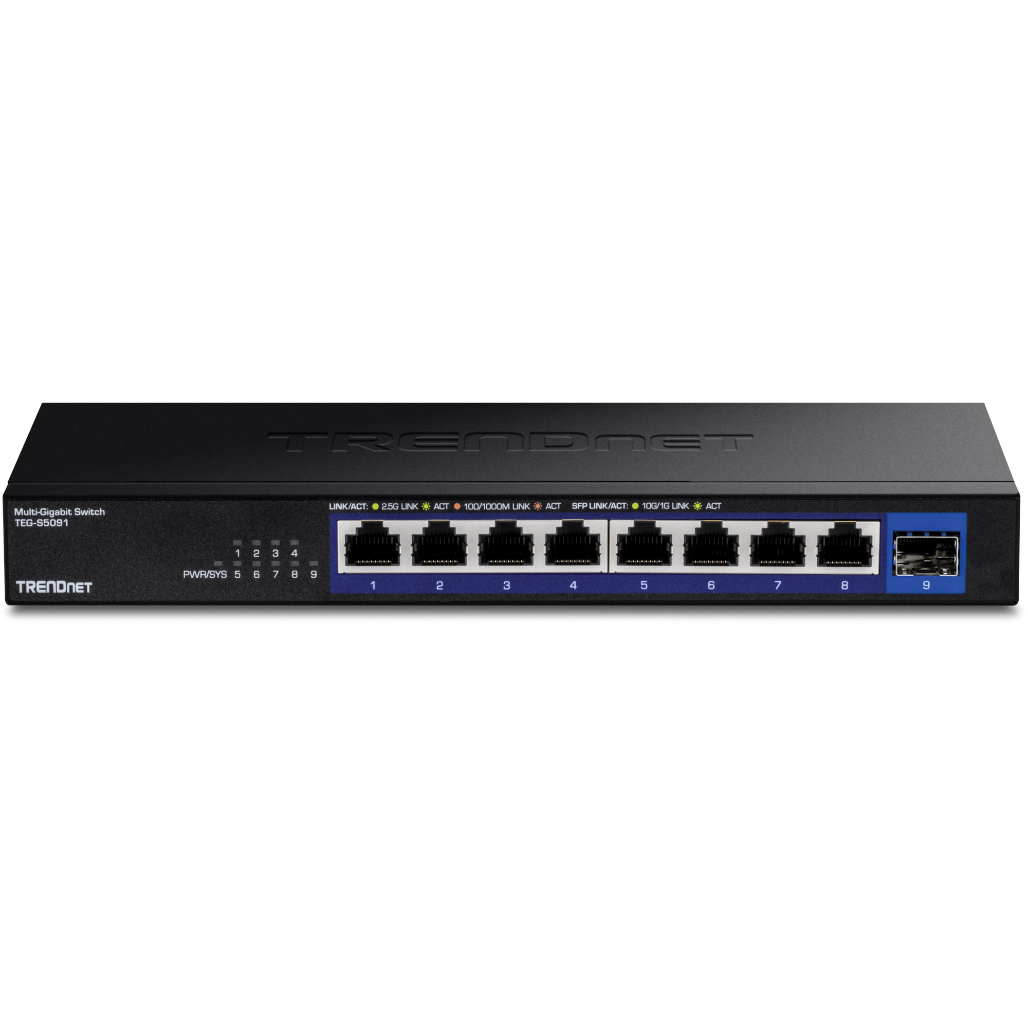 TRENDnet TEG-S5091 9-Port 2.5G Unmanaged Switch with 10G SFP+ Port