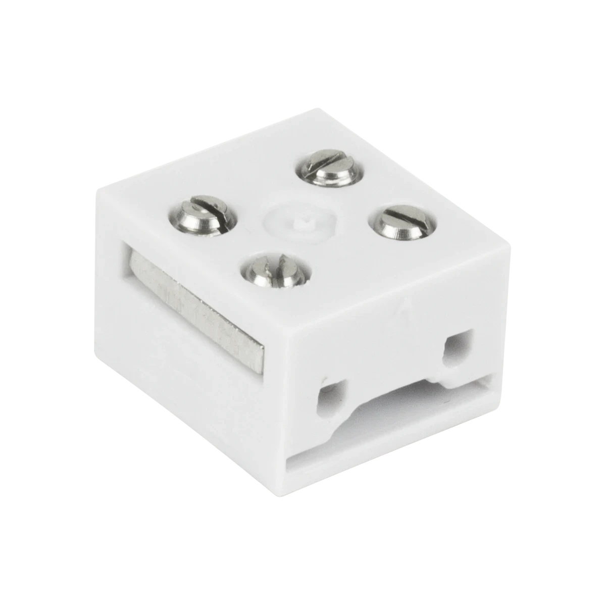 Proluxe PLX-TL-SC-4BLOCK 2-WIRE "3-IN-1" CONNECTOR BLOCK FOR 1-COLOR IP54 TAPE, BAG10,12/24V, 3M VHB BACKING